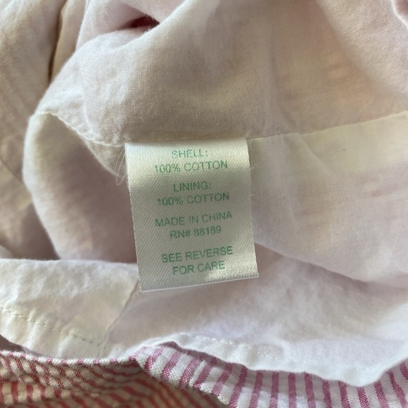 Lilly Pulitzer Vivienne Ruffle One Shoulder Dress Pink And Whir Seersucker Sz 4 - Picture 7 of 13